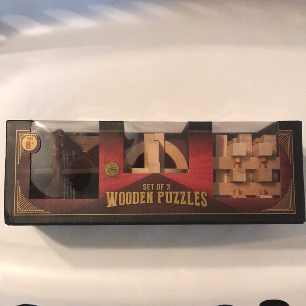 Set of 3 Wooden Puzzles